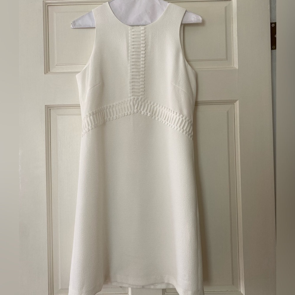 Off white crepe A-line sheath. NWT